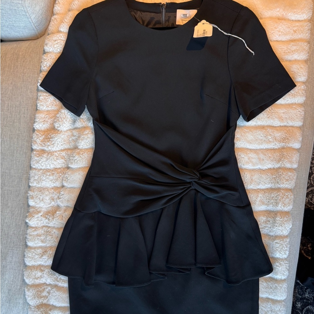 Cinq a Sept | Elegant Black Peplum Dress